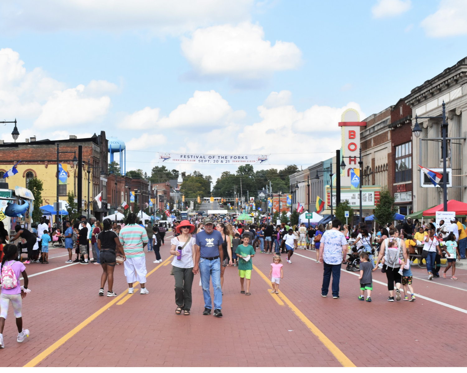 Celebrating the 57th Annual Festival of the Forks! Downtown Albion